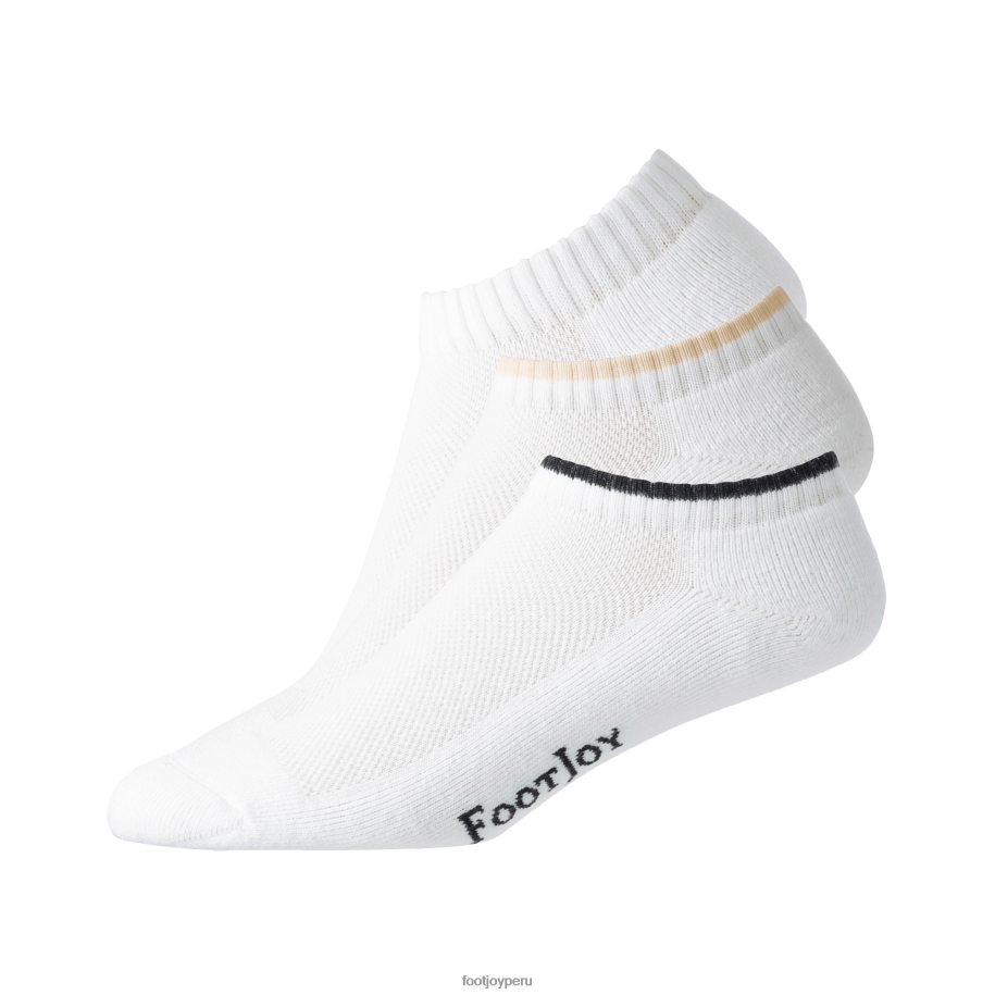 blanco Footjoy comfortsof pack de 3 pares de corte bajo mujer blanco 8V040679