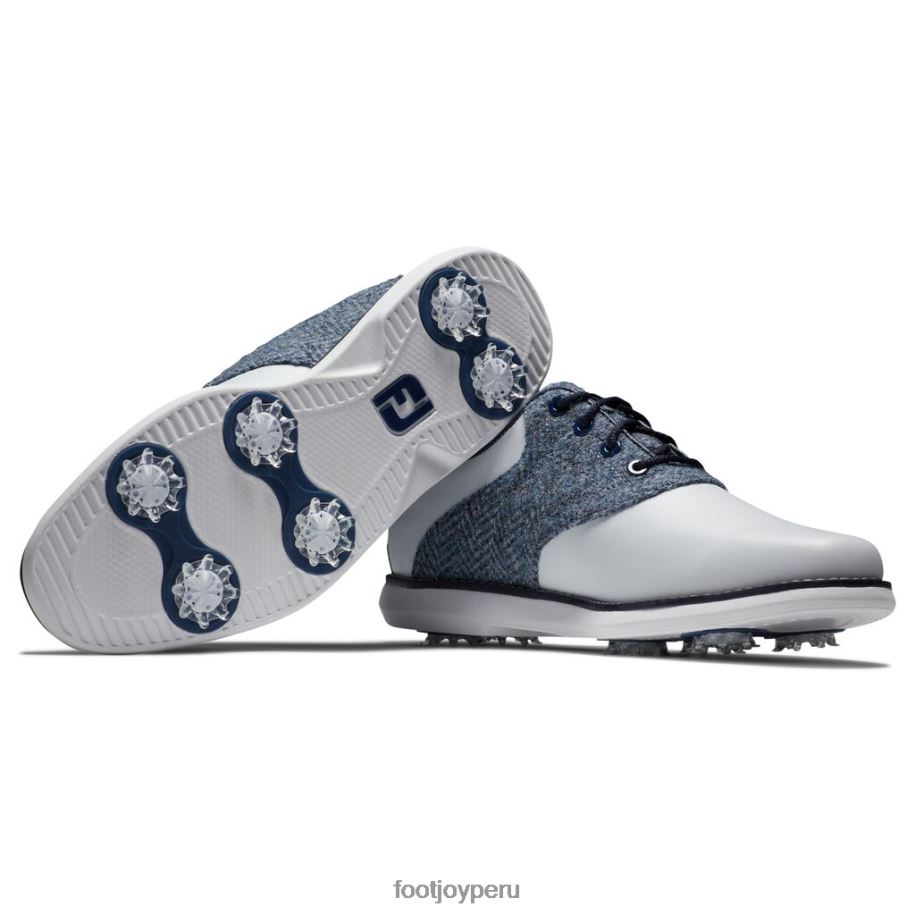 blanco azul Footjoy lewis tradiciones mujer blanco-azul 8V0402900