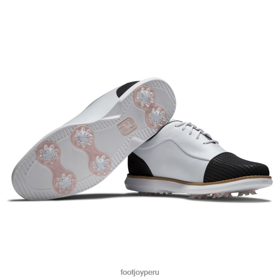 blanco negro Footjoy tradiciones puntera mujer blanco-negro 8V0401943
