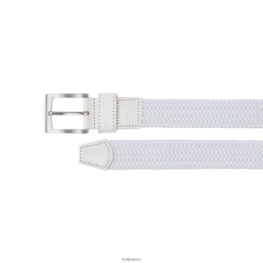 blanco Footjoy cinturón trenzado blanco 8V0401610