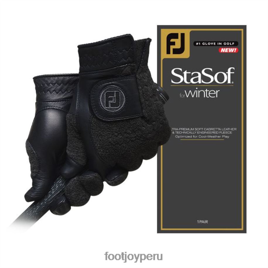Gris oscuro Footjoy par de invierno stasof negro-gris 8V0401171