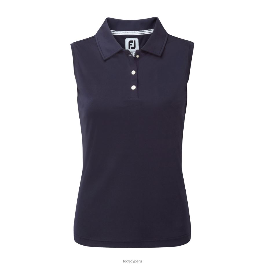 Armada Footjoy azul marino interlock sin mangas sólido mujeres 8V0401589