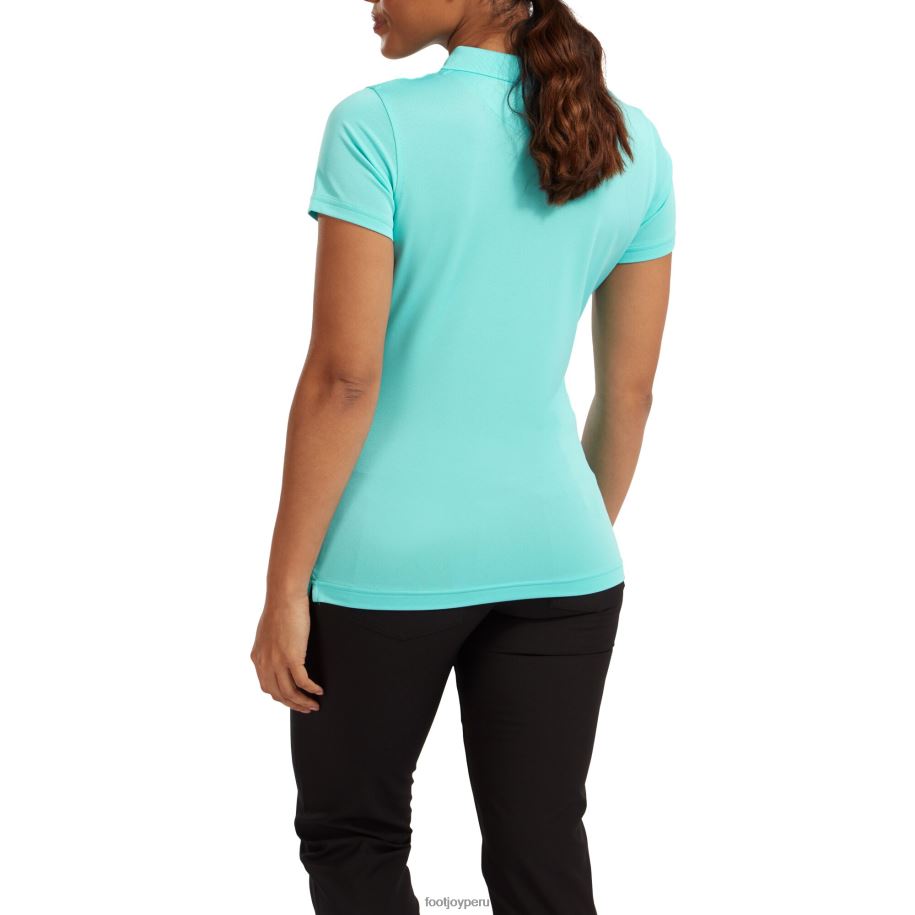 agua Footjoy piqué elástico liso mujer aqua 8V0401539