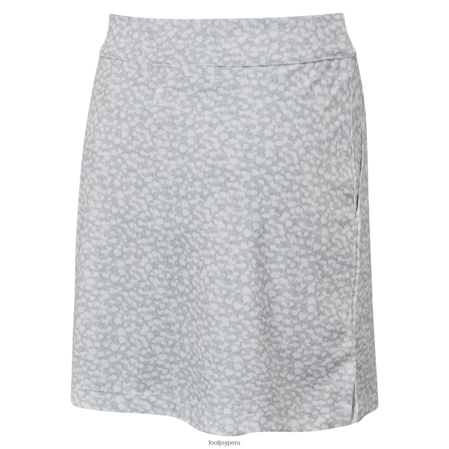 blanco Footjoy Falda pantalón blanca con estampado interlock para mujer. 8V040725