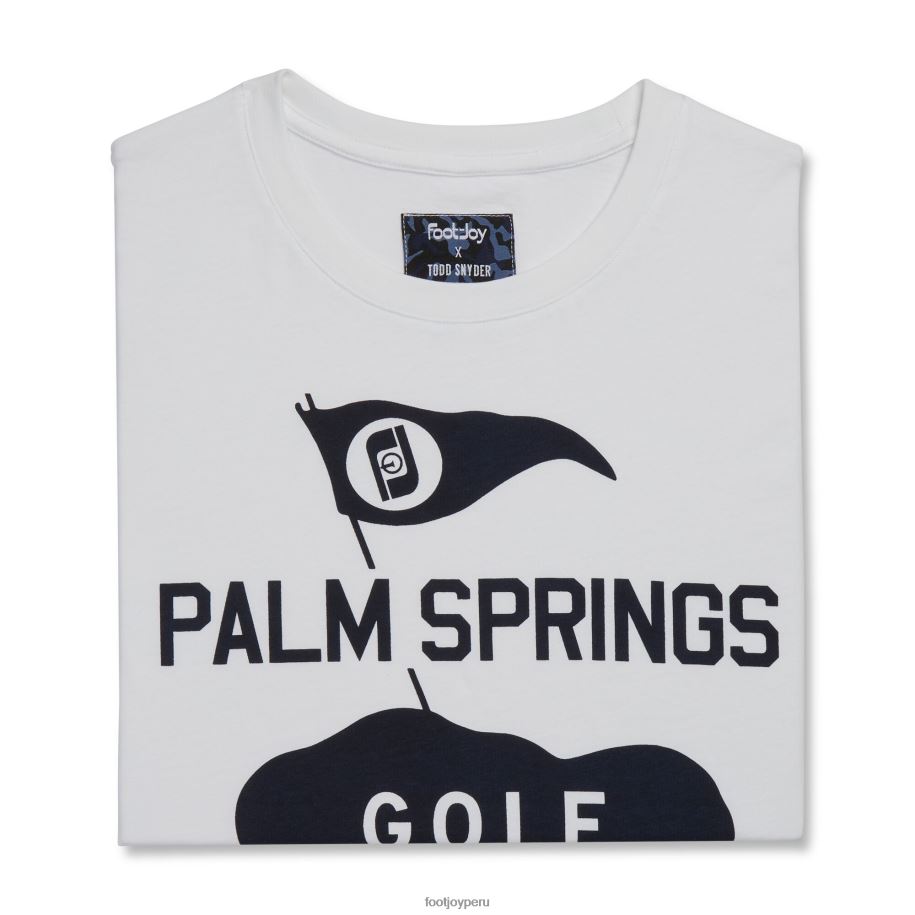 blanco Footjoy camiseta blanca con gráfico 8V0401254