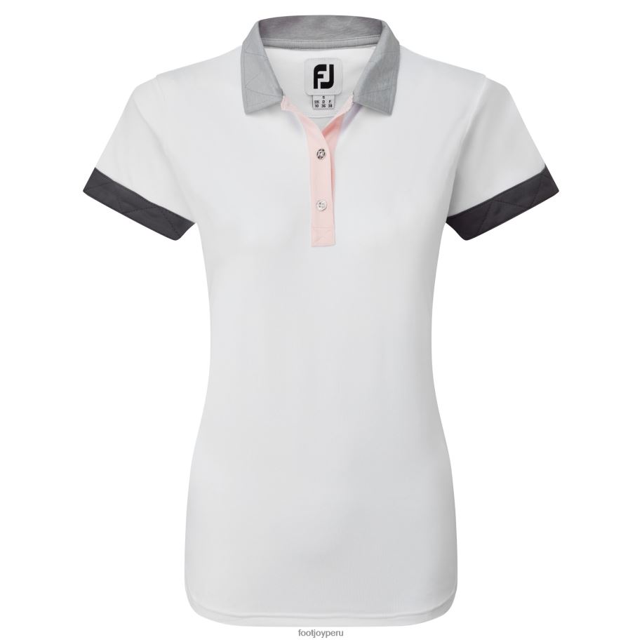 blanco Footjoy piqué bloqueado mujer blanco 8V0401554