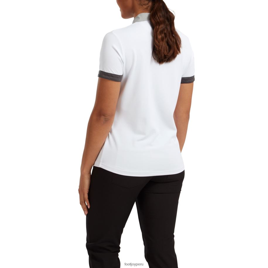 blanco Footjoy piqué bloqueado mujer blanco 8V040729