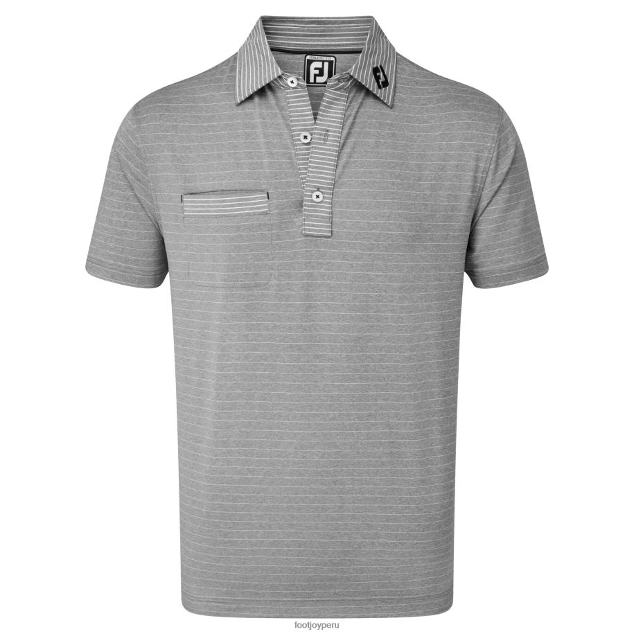 brezo blanco carbón Footjoy mezcla de rayas finas de lisle blanco carbón jaspeado 8V0401286