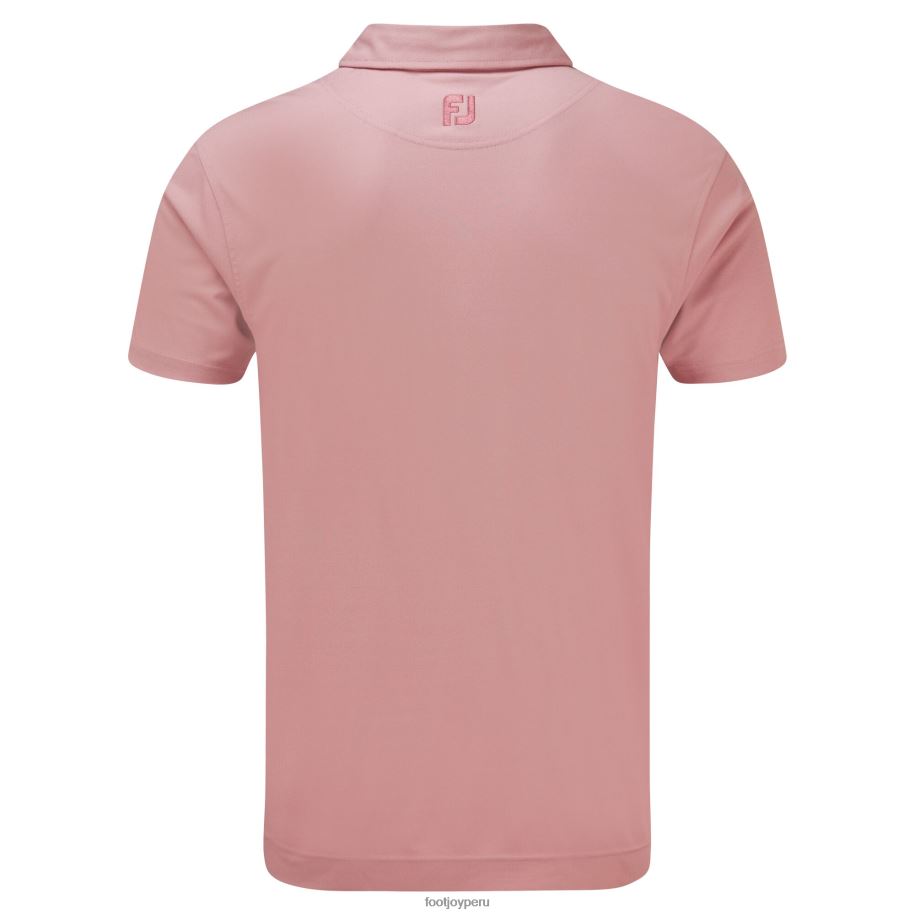 capa roja Footjoy capa de jacquard ojo de perdiz rojo con ribete de rayas 8V040458