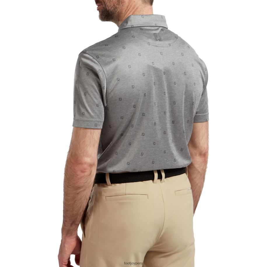 carbón Footjoy piqué liso fj estampado tonal carbón 8V040484