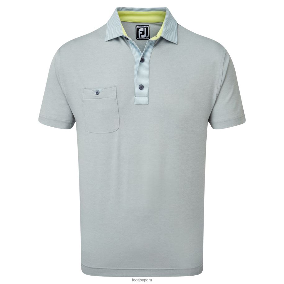 gris Footjoy piqué gris jaspeado con ribete a rayas 8V0401290