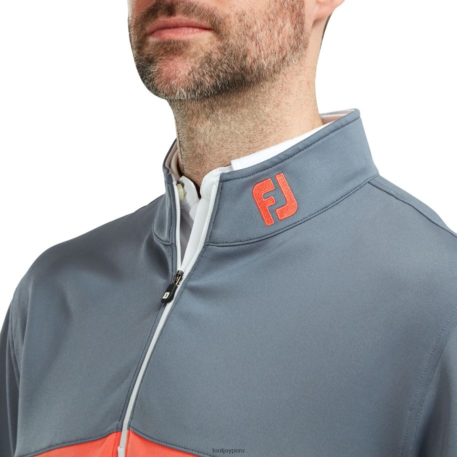 pizarra-blanco-coral Footjoy Jersey chill-out color block blanco pizarra-coral 8V040508