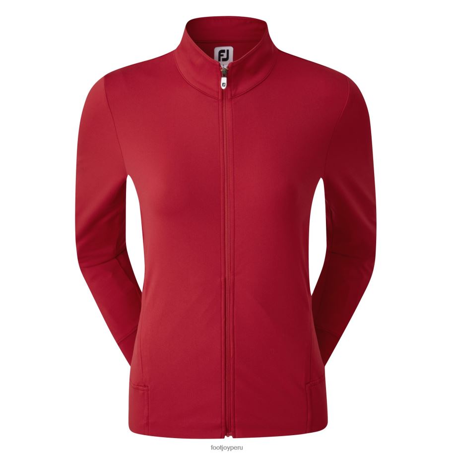rojo Footjoy capa intermedia de punto con cremallera completa para mujer rojo 8V040723