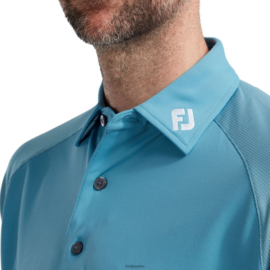 tormenta azul Footjoy bloque raglán jacquard azul tormenta 8V040478