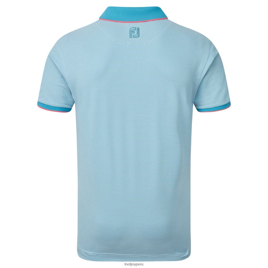 tormenta azul-blanco Footjoy miniraya de piqué azul-blanco tormenta 8V040468